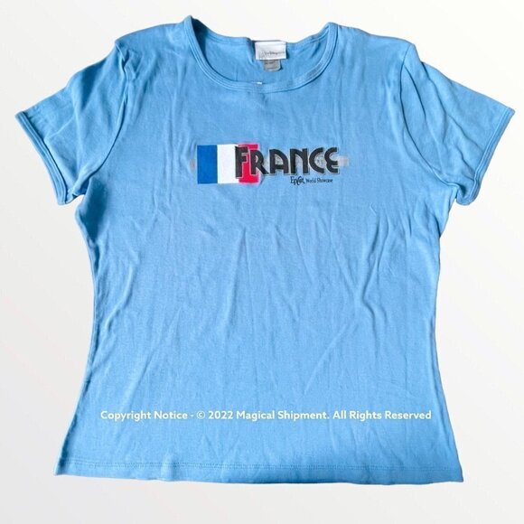 Disney Parks - Vintage Epcot World Showcase - France Pavilion T-Shirt - Picture 1 of 3